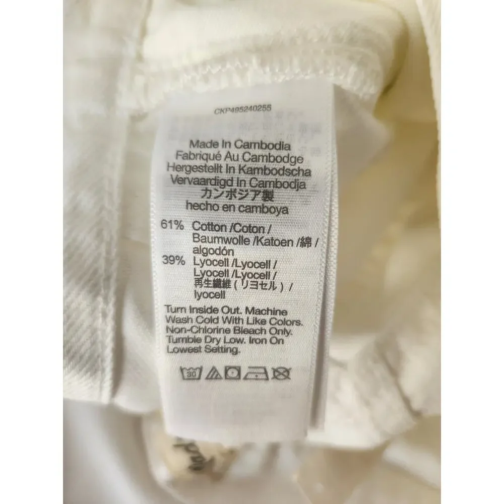 NWT Madewell Superwide-Leg Jeans: Airy Denim Edition White 24